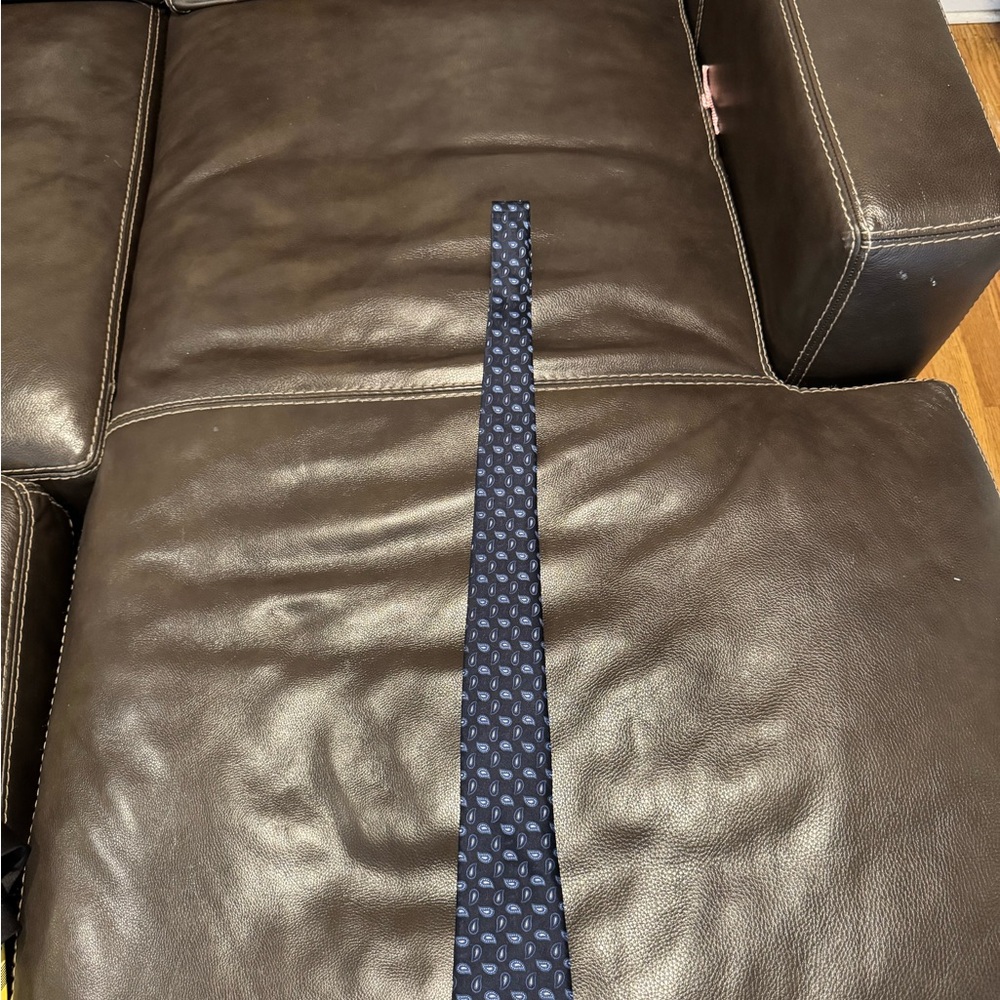 Michael Kors Navy Blue Patterned Tie